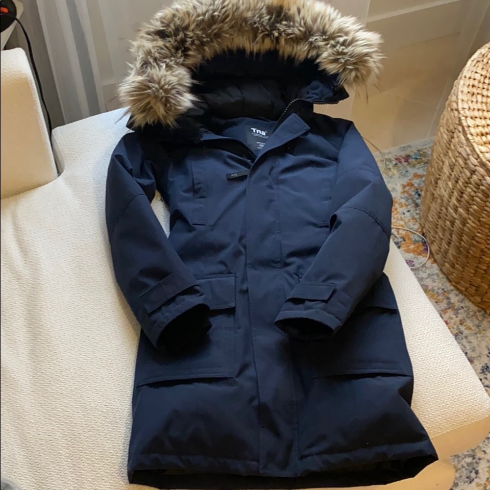 Aritzia Tna Climate Lab Bancroft Parka Sky Captain